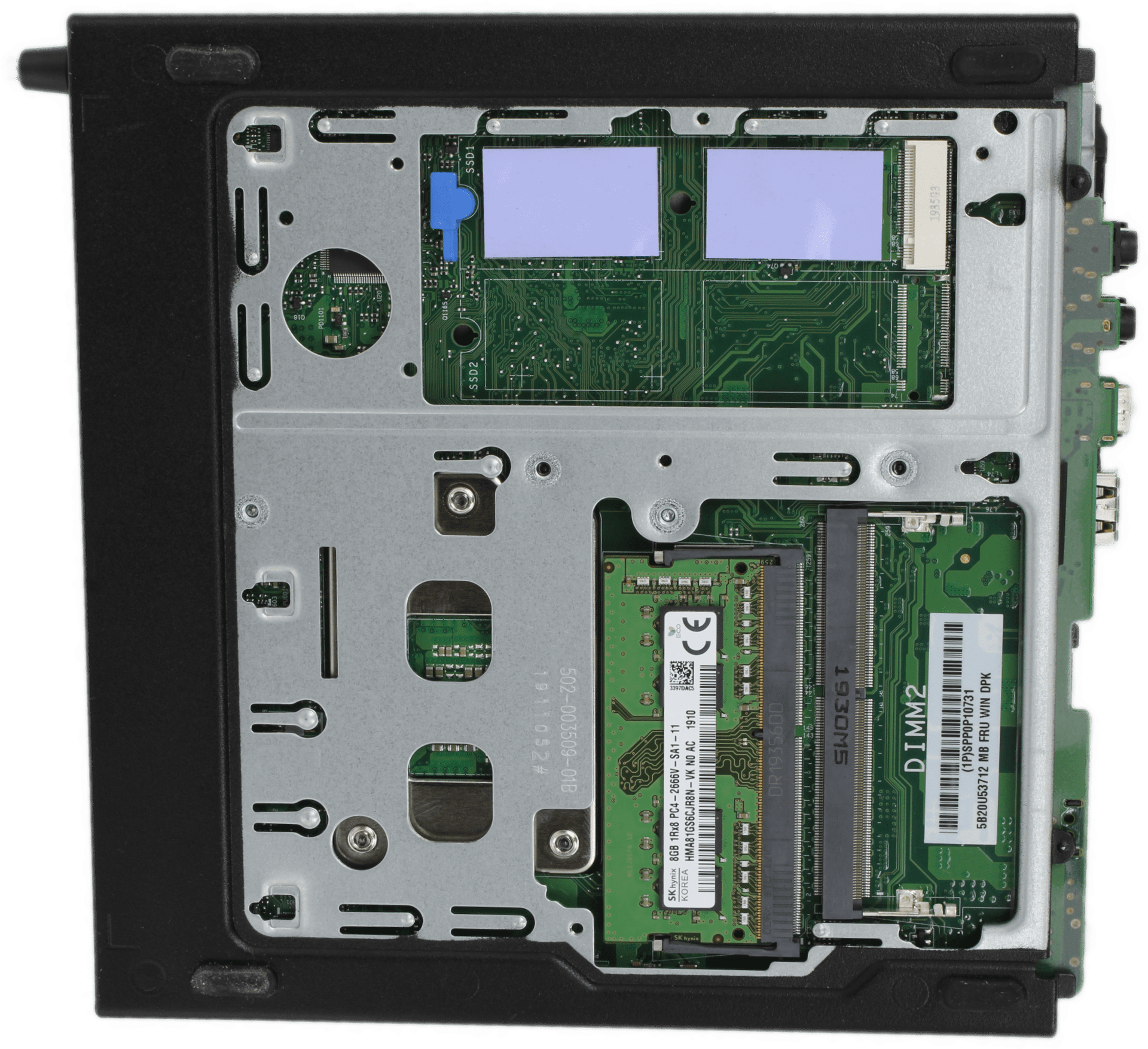 Lenovo ThinkCentre M720q Mini - Intel i5-9500T 8GB DDR4 256GB SSD PSU + Win11 | 10083 — Unterseite (Bild 7 von 7)