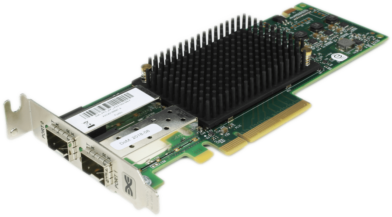 Fujitsu Emulex LPE31002-M6 Dual-Port 16Gb/s FC PCIe x8 HBA | A3C40195667 LP | 9734 (Bild 3 von 7)