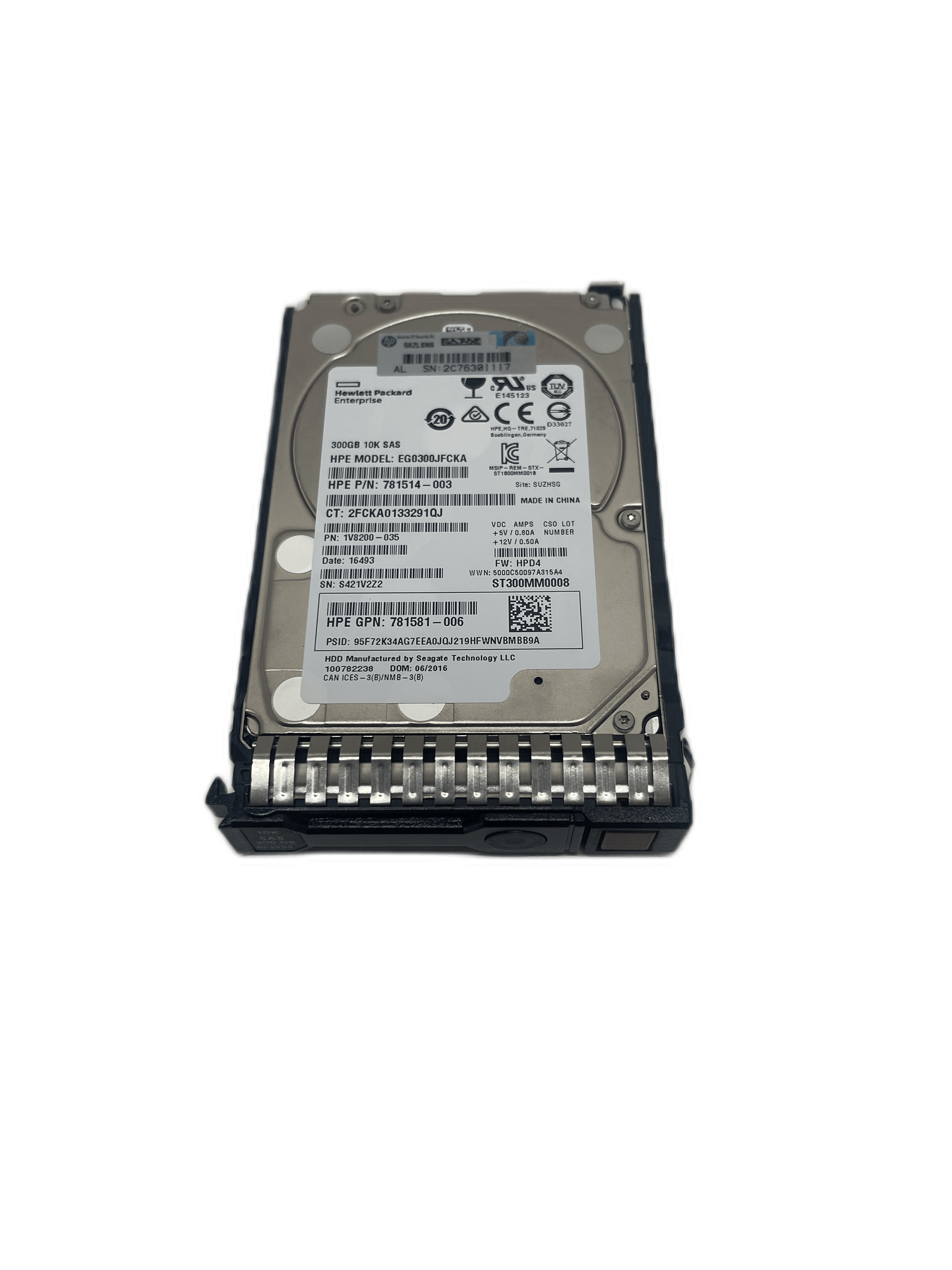 HP 781581-006 300 GB SAS Enterprise SFF 2,5 Zoll SAS 12 Gbit/s 10K Festplatte | 31 (Bild 2 von 3)