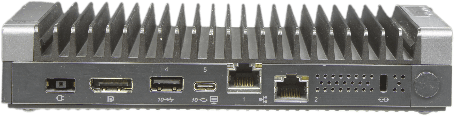Lenovo ThinkCentre M90n-1 - Intel Core i5-8365U - 8GB RAM - Ohne SSD - inkl. PSU | 10300 — Rückansicht (Bild 3 von 7)