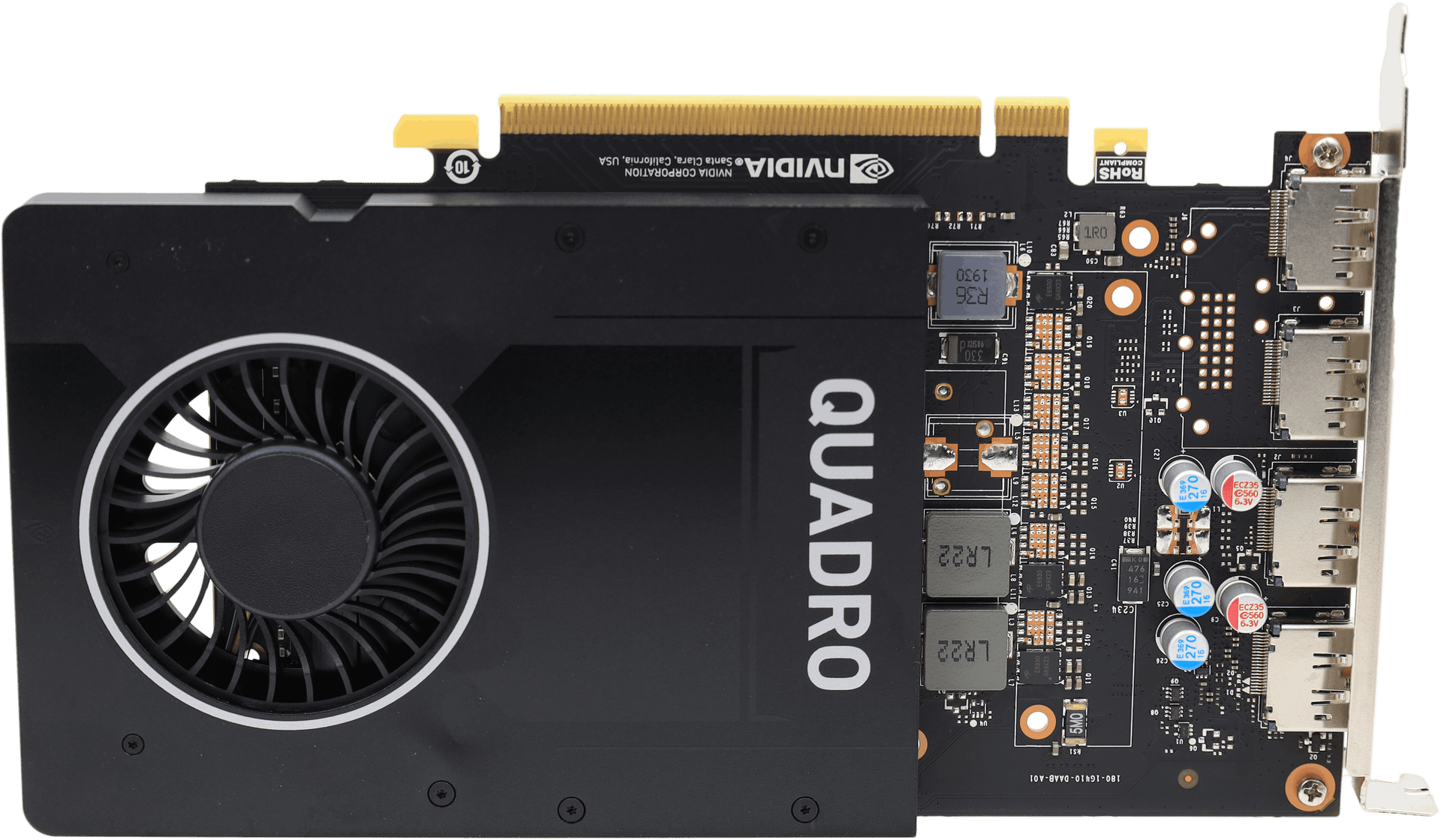 Nvidia Quadro P2000 - 5GB GDDR5 PCIe3x16 1024 CUDA 75W 4x DP - S26361-D3000-V204 | 10547 (Bild 6 von 6)