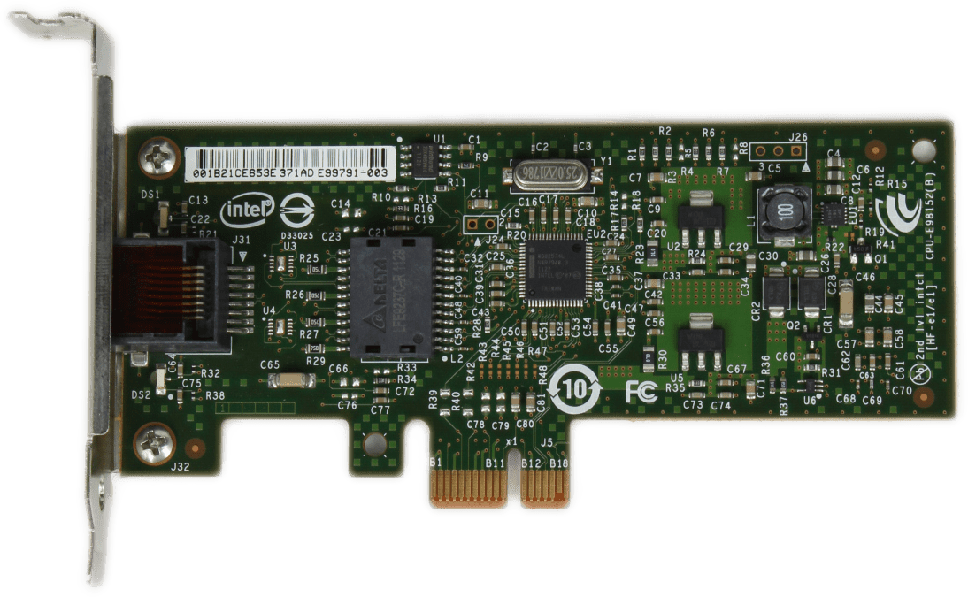Intel Gigabit Ethernet CT2 Desktop Adapter PCIe x1 Low Profile E1G31CTG1P20 | 9833 (Bild 5 von 6)