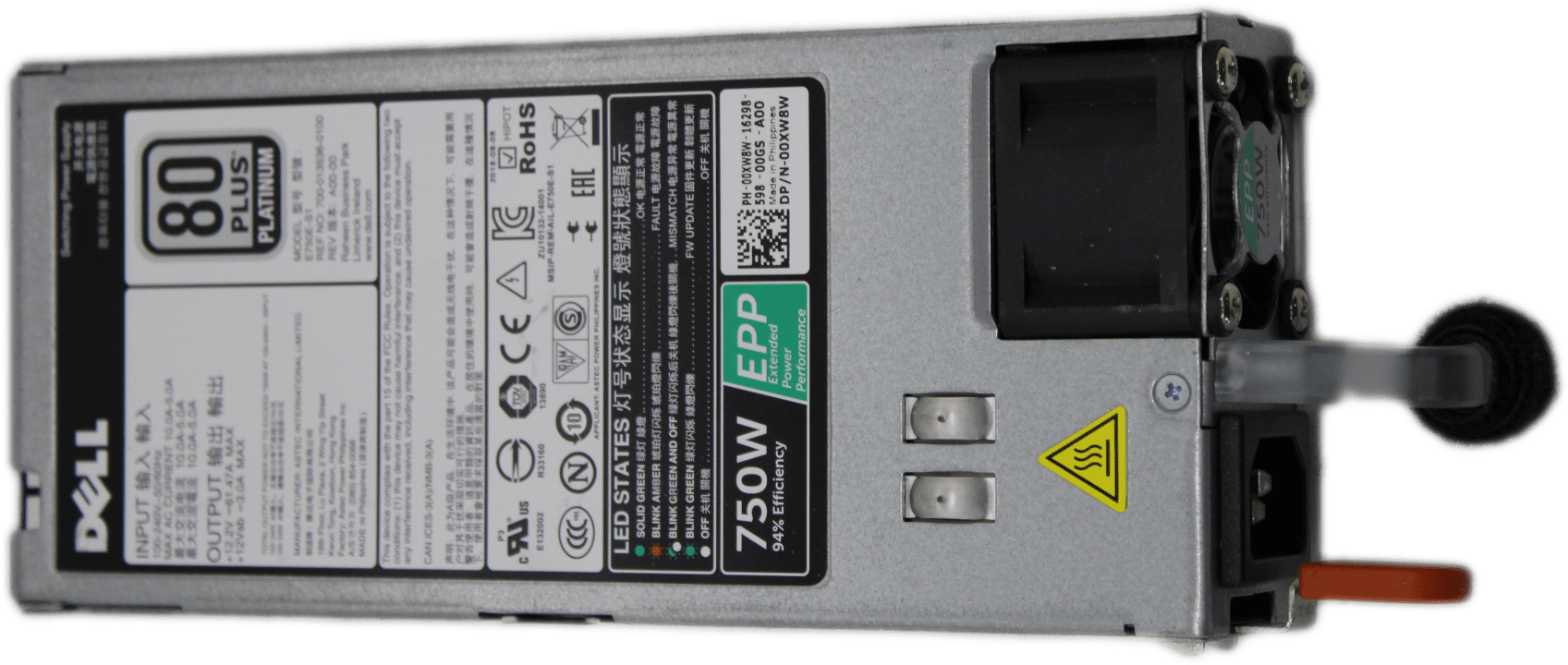 DELL - Switching Power Supply/Netzteil - E750E-S1 750W EPP PowerEdge - R730 R630 | 1341 (Bild 4 von 5)