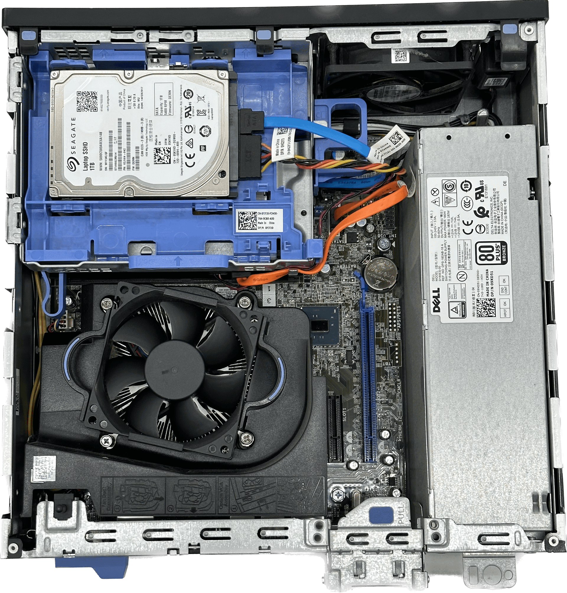 Dell Optiplex 7040 SFF I7-6700, 16 GB RAM, 256 GB M.2 SSD + 1TB HDD Win 10 Pro | 470 (Bild 6 von 6)