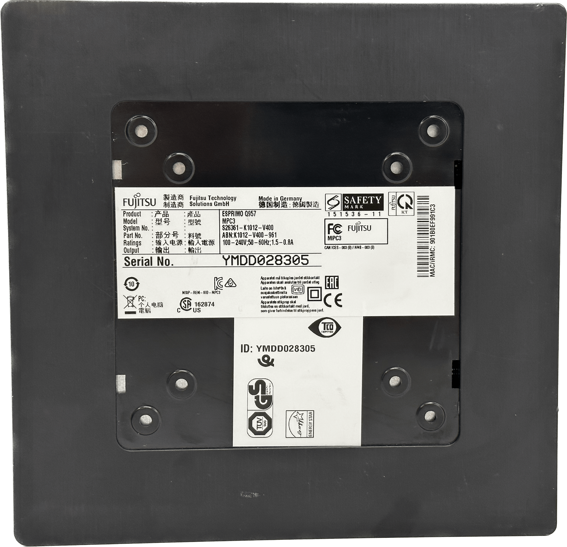 Fujitsu Esprimo Q957 Mini PC | Intel G4560 3,5GHz | 8GB RAM 128GB SSD | Win10 | 620 (image 2 of 7)