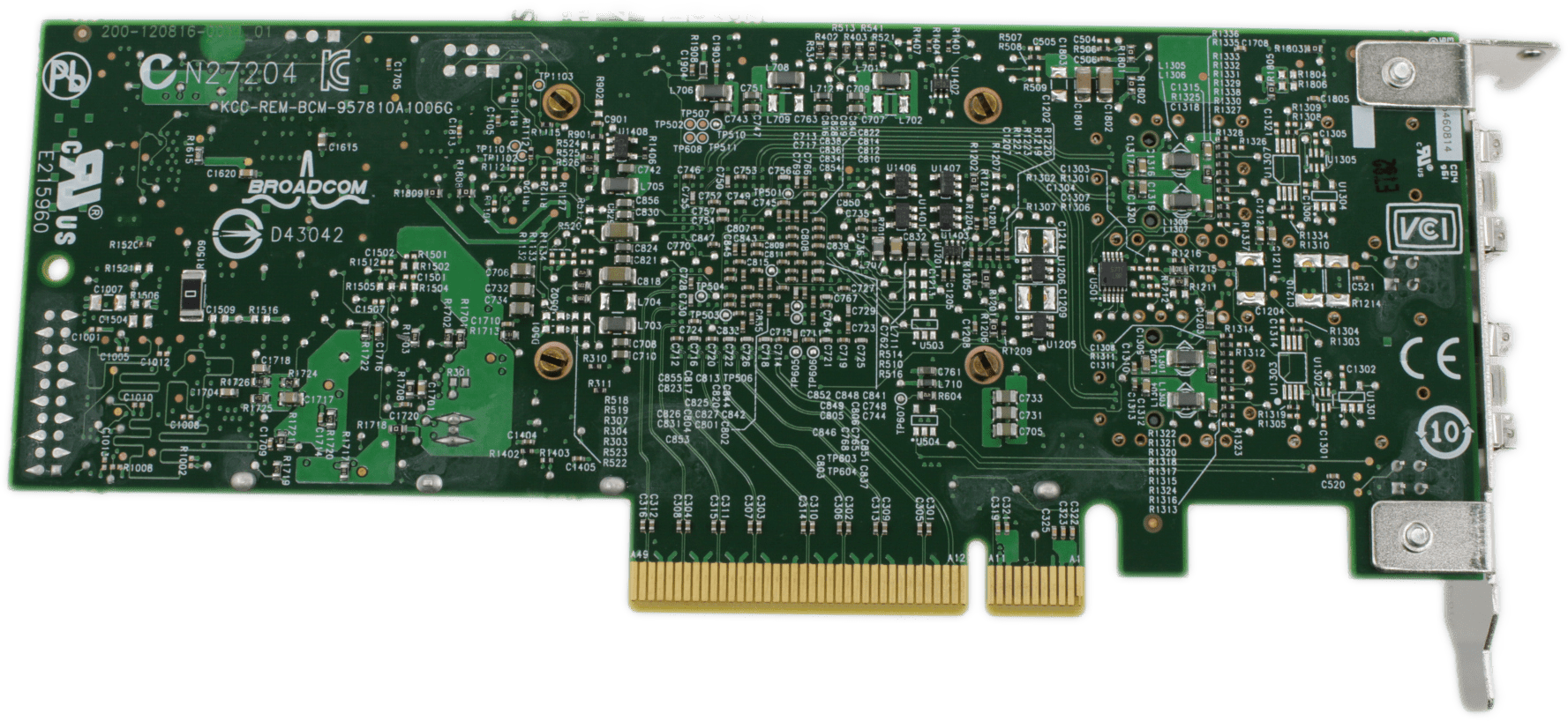 Dell BroadCom Dual Port PCIe x8 10GbE SFP+ Netzwerk Adapter 0Y40PH Low Profile | 9509 (Bild 3 von 6)