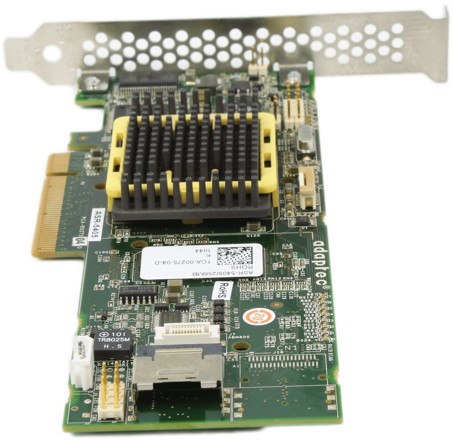 Adaptec ASR5405 256 MB SAS/SATA RAID Controller PCIex8 FP TCA-00275-04 2258100-R | 9927 — Rückansicht (Bild 4 von 6)