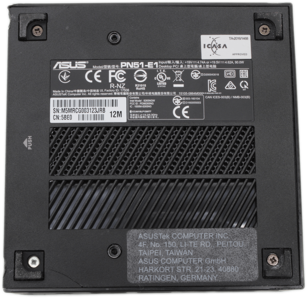 Asus Mini PC PN51-E1 Ryzen7 5700U 8 Kern 16 Threads 8MB Cache 480GB SSD 16GB RAM | 9413 (Bild 1 von 6)