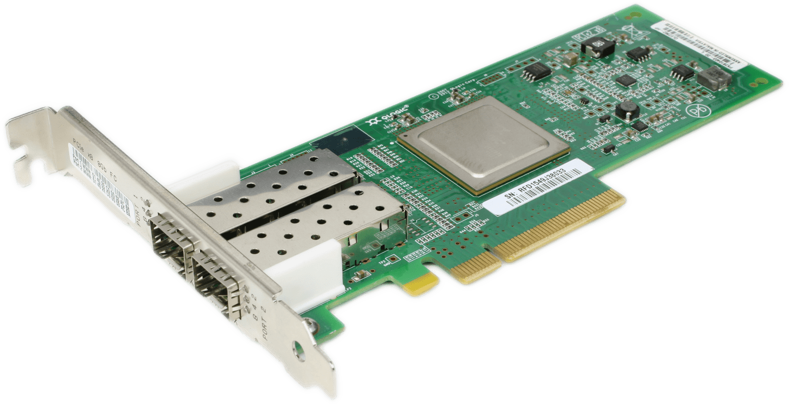 HP - QLogic Network Card QLE2562-HP Dual-Port 8Gb SFP+ PCIe2 x8 FP - AJ764-63002 | 9824 (Bild 2 von 8)