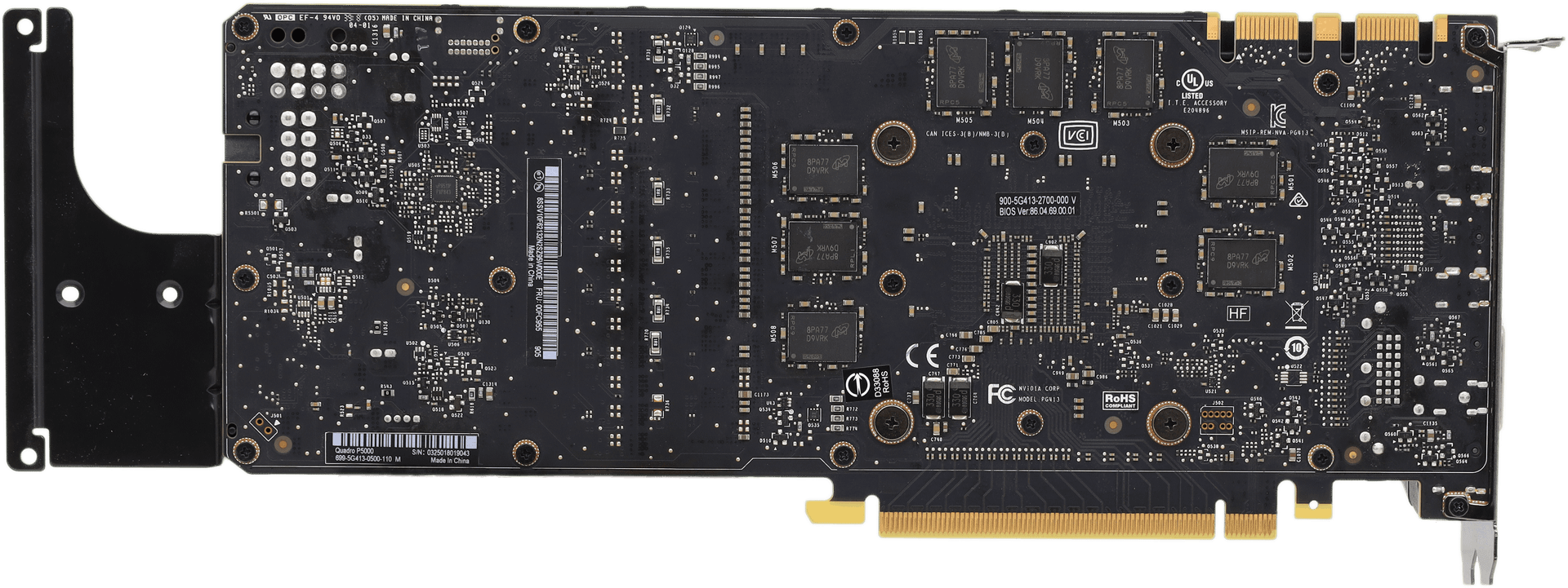 NVIDIA Lenovo Quadro P5000 Grafikkarte - 16 GB GDDR5X 4x DP DVI-D - FRU: 00FC955 | 9950 (image 5 of 6)