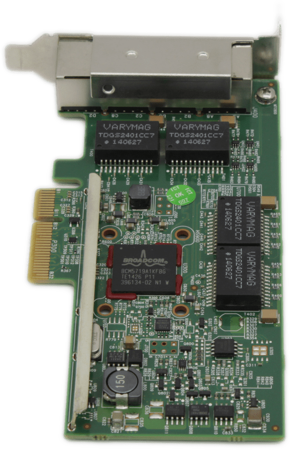 Dell Broadcom Quad-Port 4x RJ-45 1Gb Ethernet PCIe Netzwerk Adapter LP 0TMGR6 | 9513 (Bild 4 von 6)