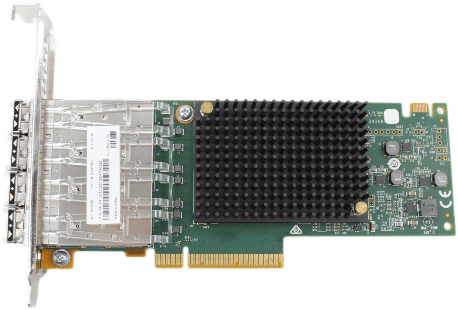 IBM Quad Port PCIe x8 16Gb FC SFP+ Netzwerkkarte 00WY983 Full Profile + Module | 9545 (Bild 5 von 6)