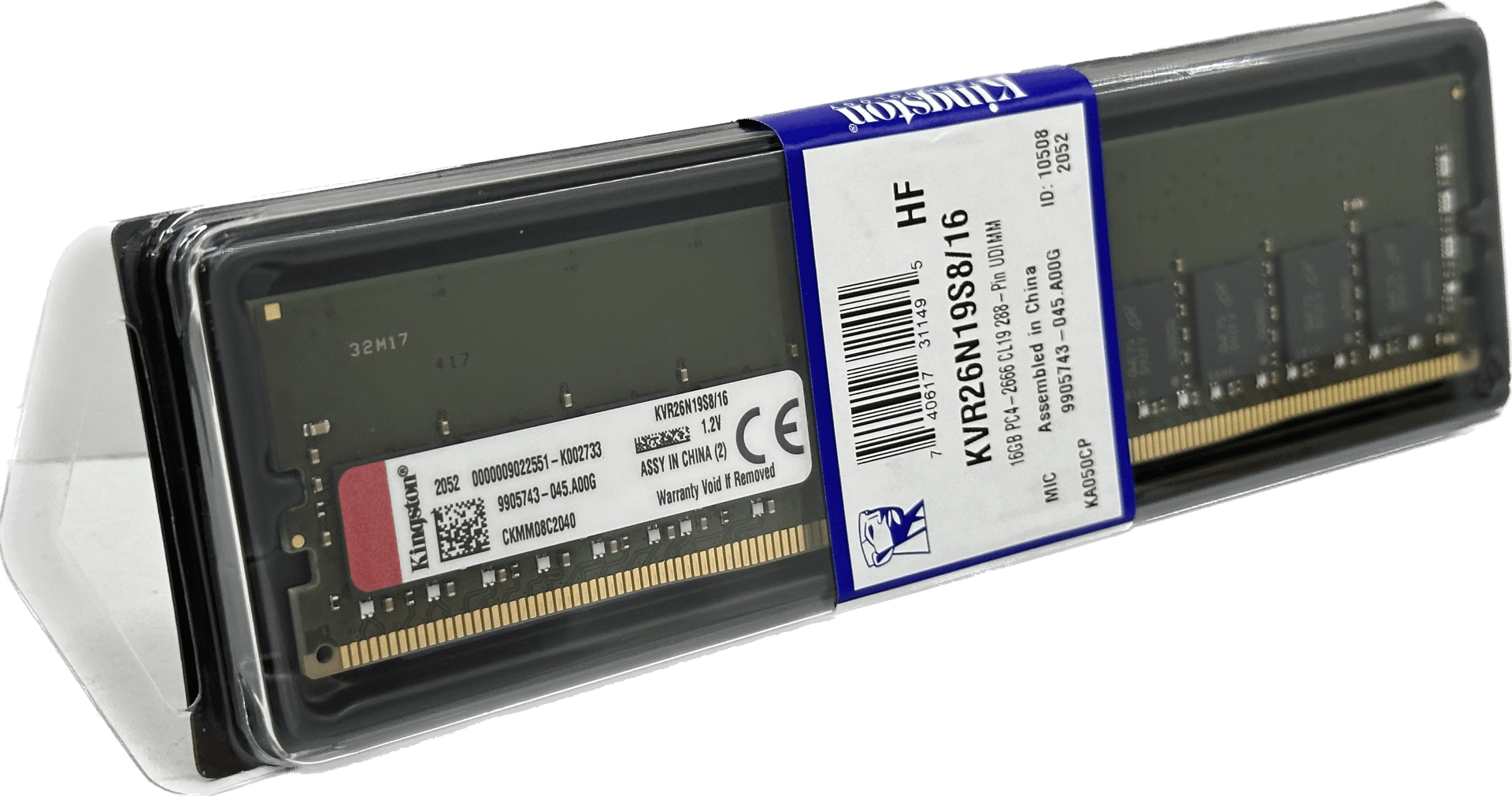 Kingston 16GB DDR4-2666 CL19 | UDIMM PC Arbeitsspeicher 288-Pin | KVR26N19S8/16 | 792 (Bild 2 von 6)