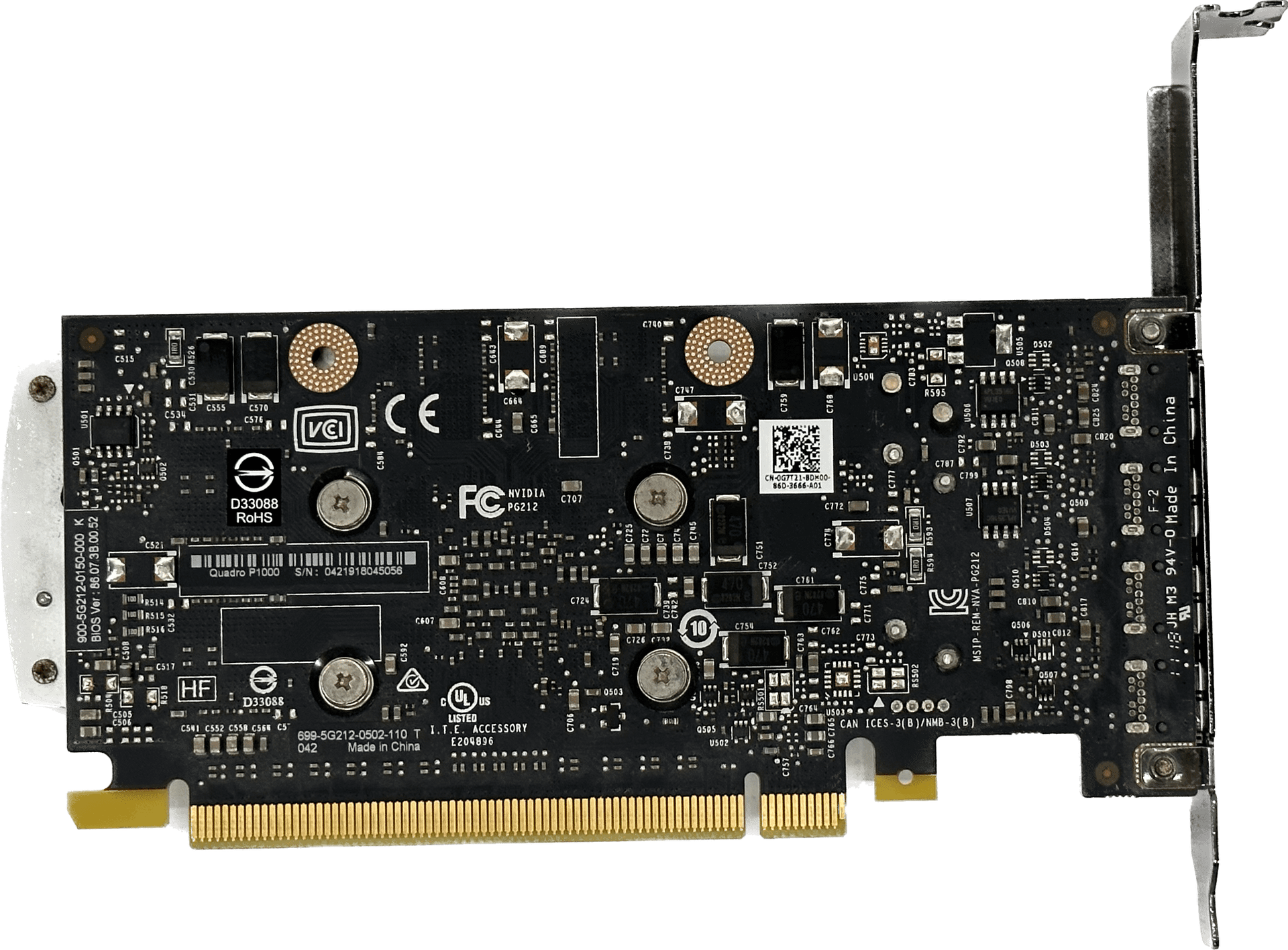 HP Nvidia Quadro P1000 - PCIe 3.0 x16 4GB GDDR5 - 4x Mini DisplayPort 919987-001 | 602 (image 6 of 6)