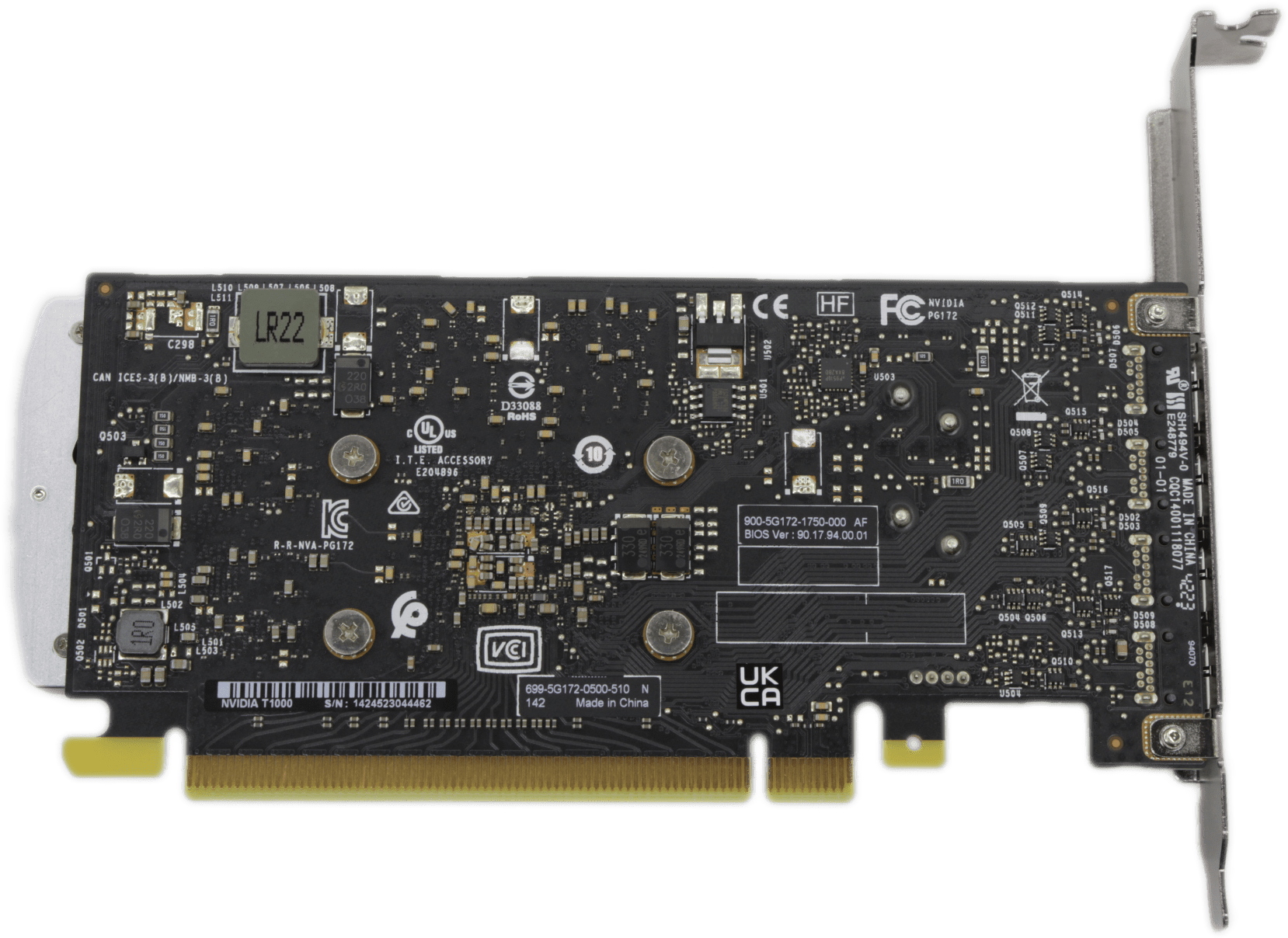 Nvidia PNY T1000 - 4GB GDDR6 4x Mini DisplayPort PCIe 3.0 x16 VCQT1000ATX | 9434 (Bild 4 von 6)