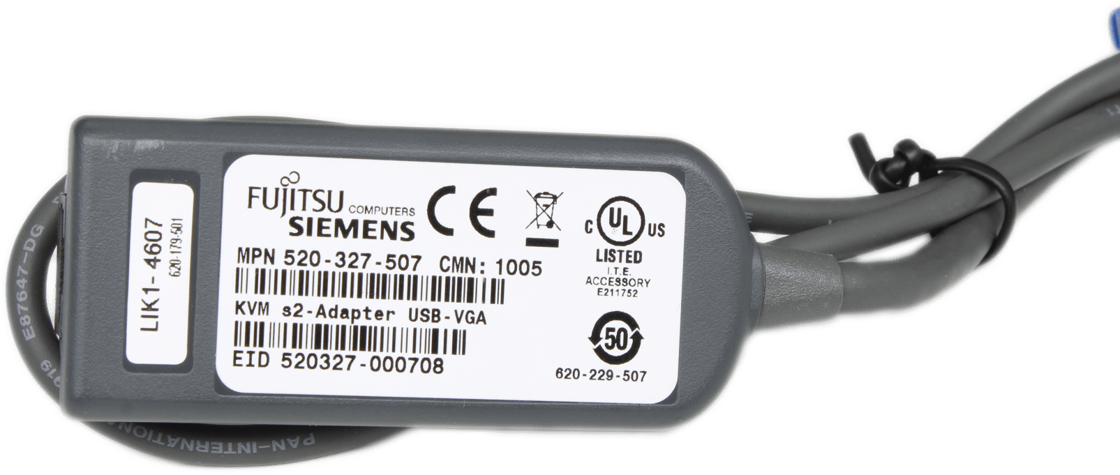 Fujitsu KVM s2-Adapter USB - VGA | MPN: 520-327-507 | 9732 (Bild 2 von 3)