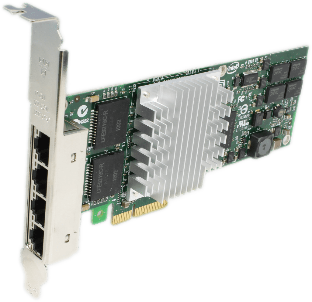 Intel Pro / 1000 PT Quad Port Server Adapter | 4x RJ-45 1G | EXPI9404PTL LP + FP | 9735 (Bild 2 von 7)